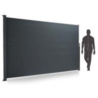 Extra breite Seitenmarkise 200x300 cm für optimalen Schutz vor Wind und neugierigen Blicken.