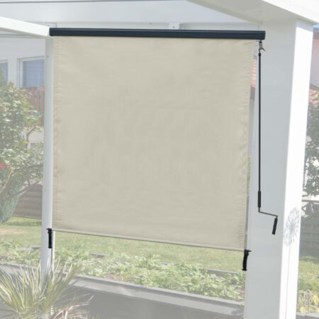 Senkrechtmarkise creme 250x180 cm Außenrollo mit UV-Schutz