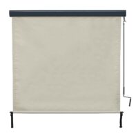 Senkrechtmarkise creme 250x180 cm Außenrollo mit UV-Schutz