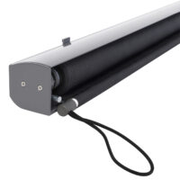 Senkrechtmarkise Windschutz für Terrasse und Balkon, 2,5x1,6m, Textil Grau