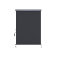Senkrechtmarkise Windschutz für Terrasse und Balkon, 2,5x1,6m, Textil Grau