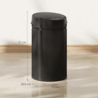 Sensor Mülleimer berührungslos für Küche 30L Edelstahl