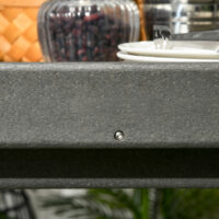 Servierwagen Barbecue Trolley mit Handtuchhalter Grau