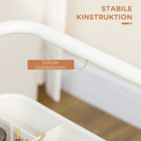 Servierwagen Rollwagen mit 3 Etagen Weiss