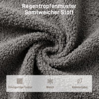 Sessel drehbar mit Fusshocker und Schaukelfunktion grau