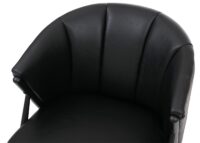 Sessel Lounge Chair Vintage Retro Industrial Metall Kunstleder schwarz