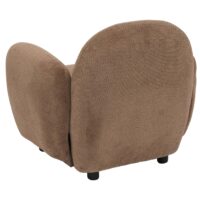 Sessel Lounge-Relax-Cocktailsessel Chenille Öko-Tex braun