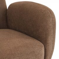 Sessel Lounge-Relax-Cocktailsessel Chenille Öko-Tex braun