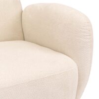 Sessel Lounge-Relax-Cocktailsessel Chenille Öko-Tex creme