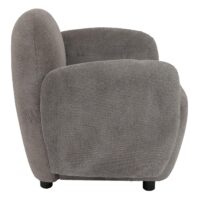 Sessel Lounge-Relax-Cocktailsessel Chenille Öko-Tex hellgrau