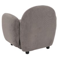 Sessel Lounge-Relax-Cocktailsessel Chenille Öko-Tex hellgrau