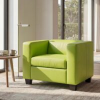 Sessel Loungesessel Kunstleder hellgrün