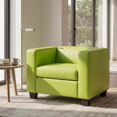 Sessel Loungesessel Kunstleder hellgrün