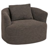 Sessel Loungesessel Relaxsessel Cocktailsessel Cord braun