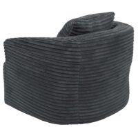 Sessel Loungesessel Relaxsessel Cocktailsessel Cord dunkelgrau
