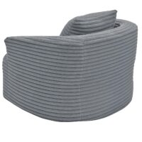 Sessel Loungesessel Relaxsessel Cocktailsessel Cord hellgrau