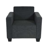 Sessel Loungesessel Stoff anthrazit-grau