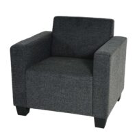 Sessel Loungesessel Stoff anthrazit-grau