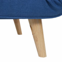 Sessel Schlafsofa Textil Blau