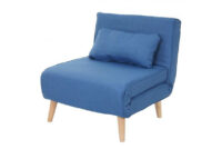 Sessel Schlafsofa Textil Blau