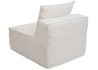 Sessel Sofa-Zubehör Loungesessel Mittelteil Stoff 63x75x97cm creme