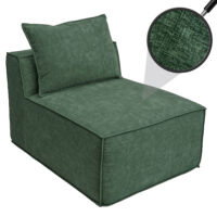 Sessel Sofa-Zubehör Loungesessel Mittelteil Stoff 63x75x97cm grün