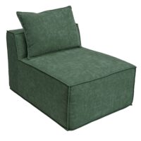 Sessel Sofa-Zubehör Loungesessel Mittelteil Stoff 63x75x97cm grün
