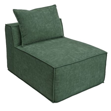 Sessel Sofa-Zubehör Loungesessel Mittelteil Stoff 63x75x97cm grün