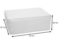 Sessel Sofa-Zubehör Loungesessel Mittelteil Stoff 63x75x97cm hellgrau