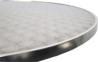 Set Stehtisch mit Husse klappbar höhenverstellbar Ø60cm anthrazit-grau