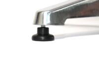 Set Stehtisch mit Husse klappbar höhenverstellbar Ø60cm creme-beige