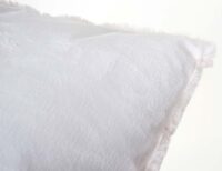 Set Wohndecke und Deko-Kissen Schnee flauschig mit Pailletten