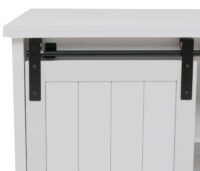Sideboard Highboard Schrank Schiebetür 7 Fächer Industrial 84x150x40cm weiss