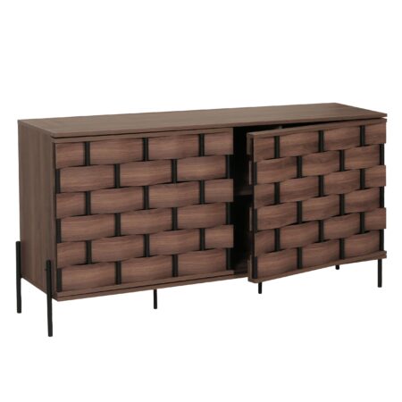 Sideboard Kommode 3D-Flecht-Design Push-to-open 152x80x40cm