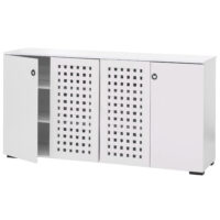 Sideboard Kommode Anrichte 4 Türen 9 Staufächer 83x159x37cm weiss