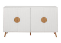 Sideboard Kommode Highboard 3D-Design 88x150x40cm weiss