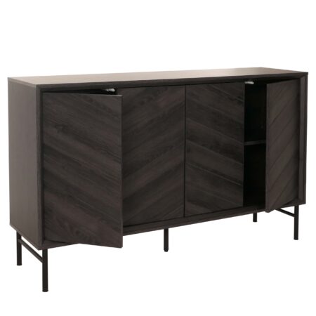 Sideboard Kommode Highboard Anrichte 94x151x40cm dunkelgrau