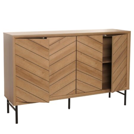 Sideboard Kommode Highboard Anrichte 94x151x40cm natur