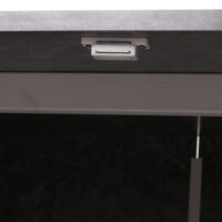 Sideboard Kommode Highboard Fischgrätenmuster 88x150x40cm Marmor-Optik grau