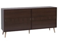 Sideboard Kommode Türen Anrichte Staufächer 80x160x40cm Walnuss-Optik