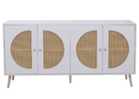 Sideboard Kommode Türen Anrichte Staufächer 80x160x40cm weiss