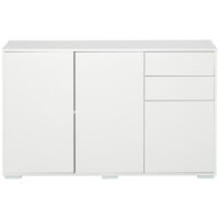 Sideboard Kommode mit 2 Schubladen Push-Click 117cm weiss