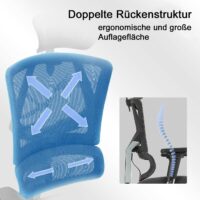SIHOO Bürostuhl ergonomisch Lordosenstütze hohe Rückenlehne