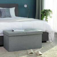 Sitzbank Aufbewahrungsbank mit Stauraum Grau.