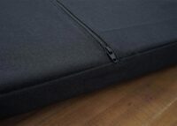 Sitzbank JAM-H53 mit Staufächern Holz Metall 43x102x33cm braun