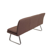 Sitzbank JAM-H70 Textil Edelstahl 180cm braun