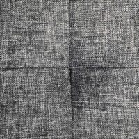 Kompakte Sitzbank mit Stauraum, 76x38x38cm, Stoff Dunkelgrau