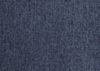 Sitzhocker Fussablage Ottomane Polsterhocker 38x56x40cm Stoff blau