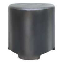 Sitzhocker Holzhocker Industrial Metall-Optik