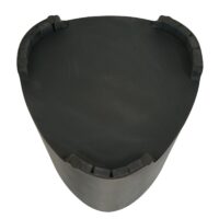 Sitzhocker Holzhocker Industrial Metall-Optik